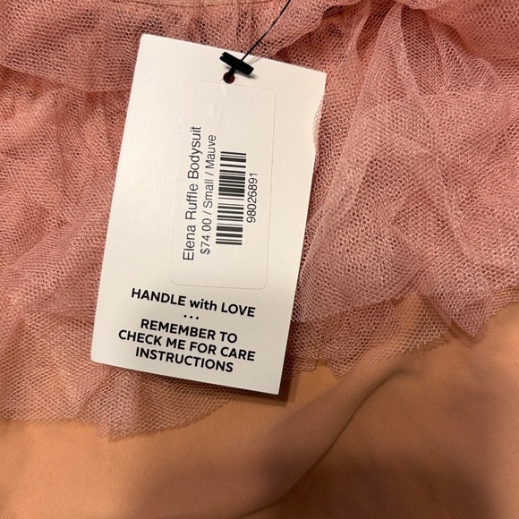 Pink Ruffled Bodysuit - Picture 4 of 4